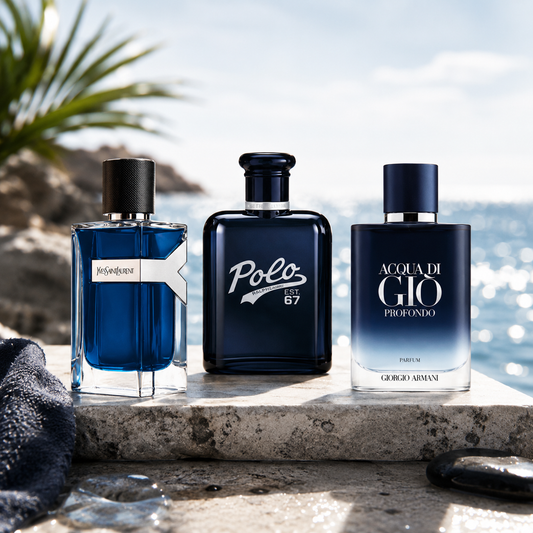 The Summer Trio - YSL Y Iced Cologne, Polo 67, Acqua di Giò Profondo - 3 x 10ml